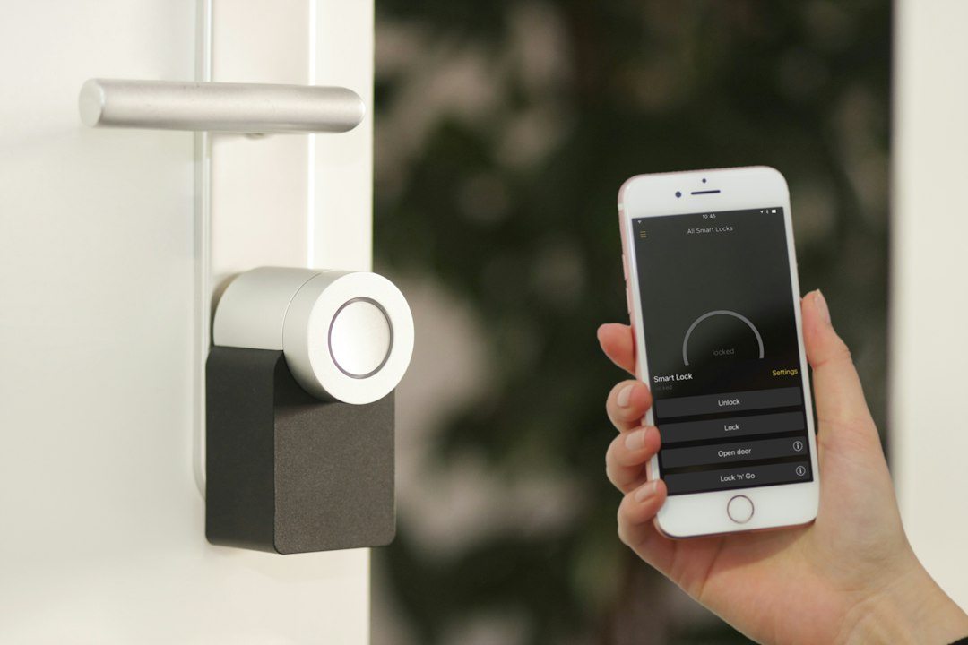 Smart door locking technology illustrating the move toward smartphone-based office access