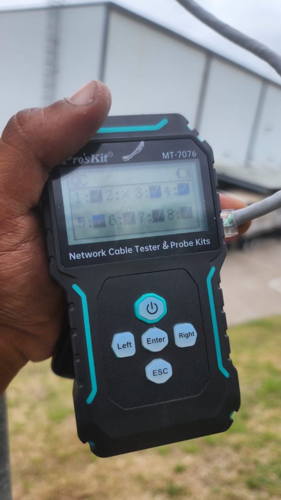 Network cable fault-finding on site
